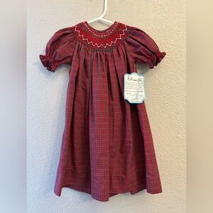 Plaid Red Kids Dress